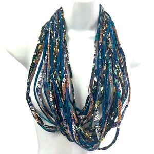 Dona Bela Shreds Shred Lite upcycled fabric necklace scarf boho jewelry NEW NWOT